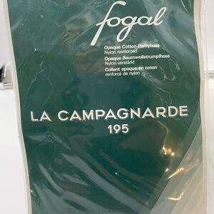 NWT Fogal Pantyhose LA Campagnarde style 195 Small Noir 210